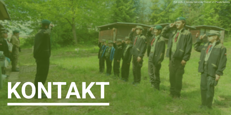 Obrazek dekoracyjny z napisem "Kontakt"